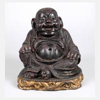 Wachsfigur Sitzender Buddha111