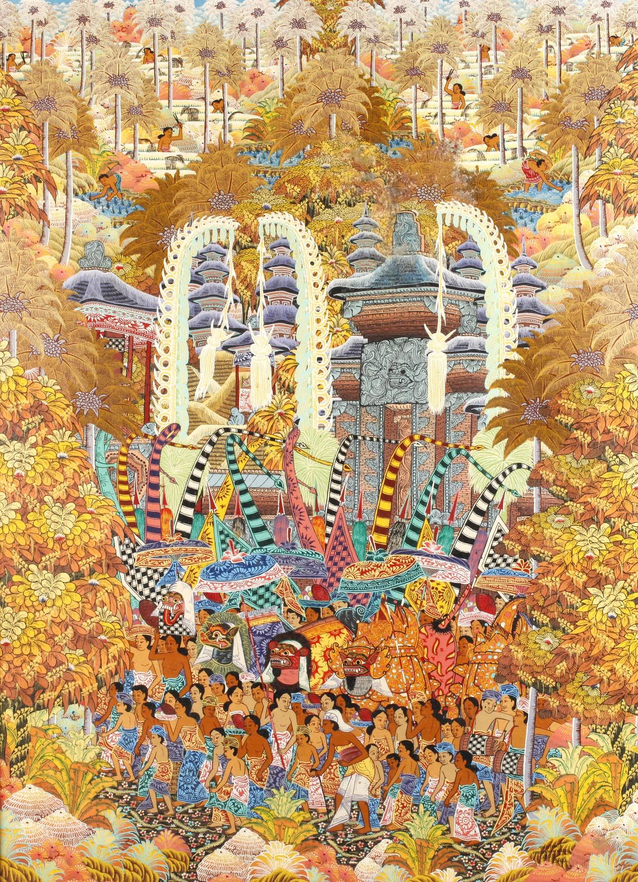 Balinesische Festszene