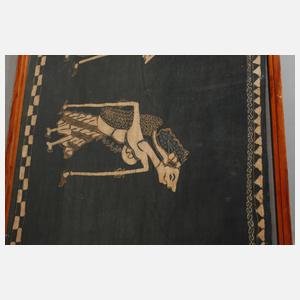 Wandbehang mit Wayang Kulit Motiv