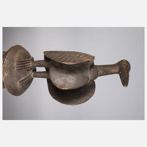 Figürliches Deckelgefäß der Baule