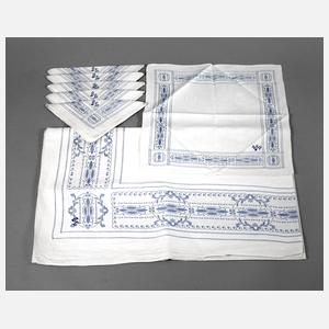 Tischgarnitur Farbstreifen