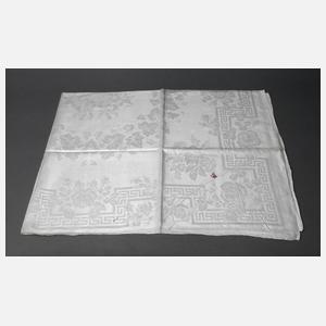 Tischtuch Mäanderband/Rosendekor