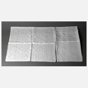 Zwölf Servietten Neoklassizismus