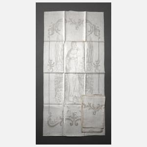 Drei Gebilddamast-Handtücher Königin von Preußen