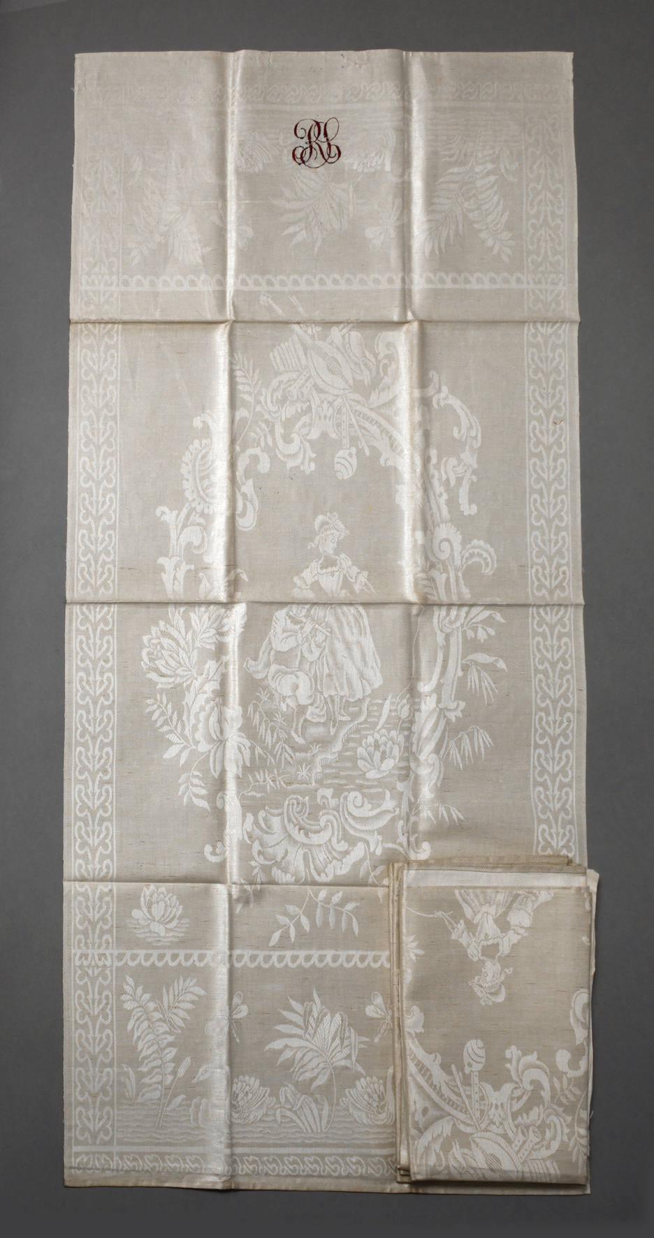 Fünf Gebilddamast-Handtücher