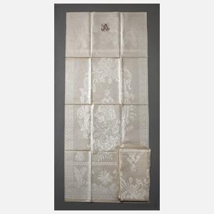 Fünf Gebilddamast-Handtücher