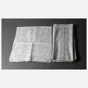 sechs Gebilddamast-Handtücher Rotkäppchen