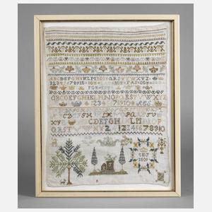 Stickmustertuch Klassizismus