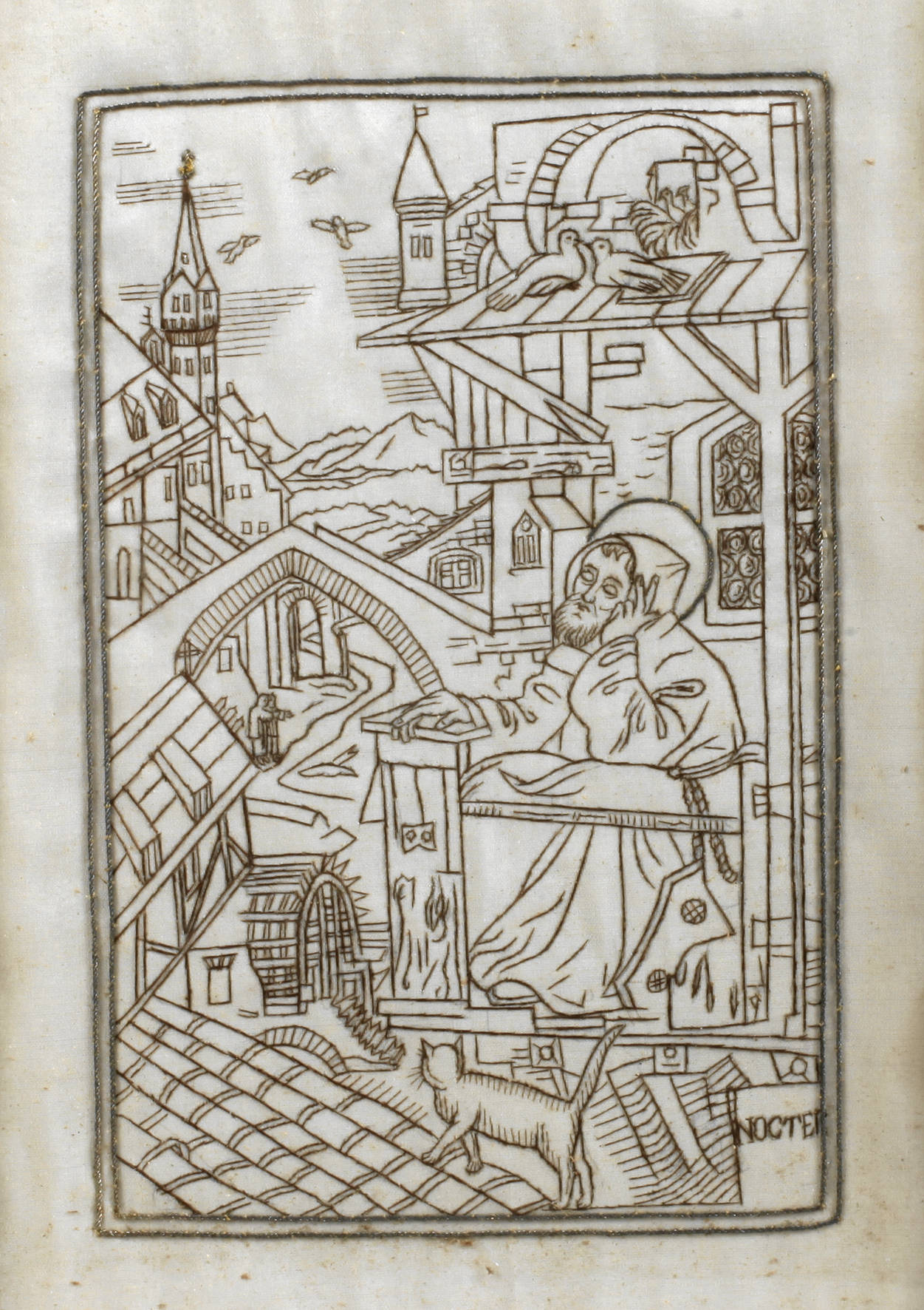 Stickbild Heiliger Nokter I.