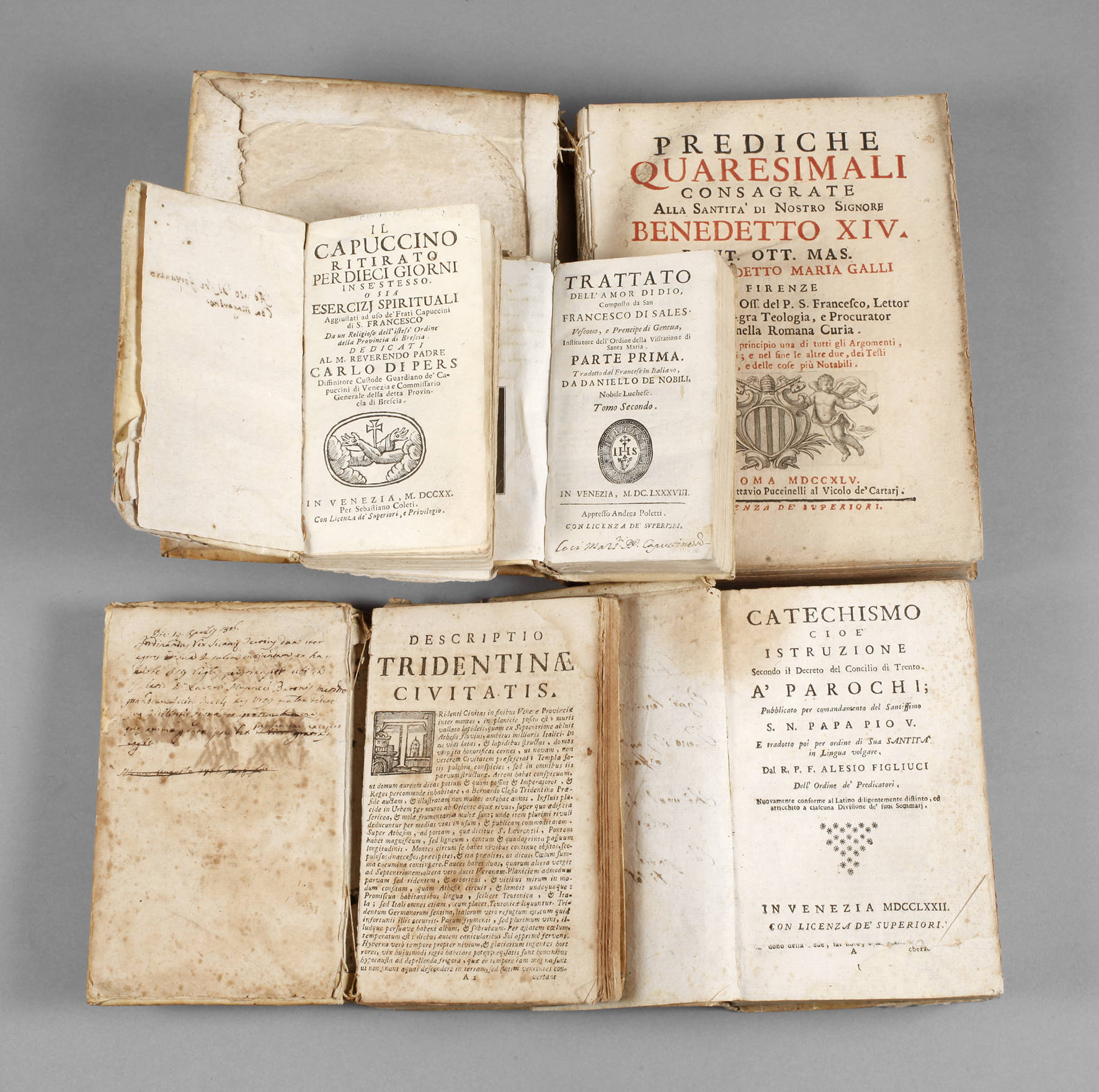 Konvolut religiöse Bücher 18. Jh.