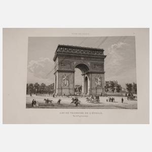 Stahlstichmappe Paris um 1850