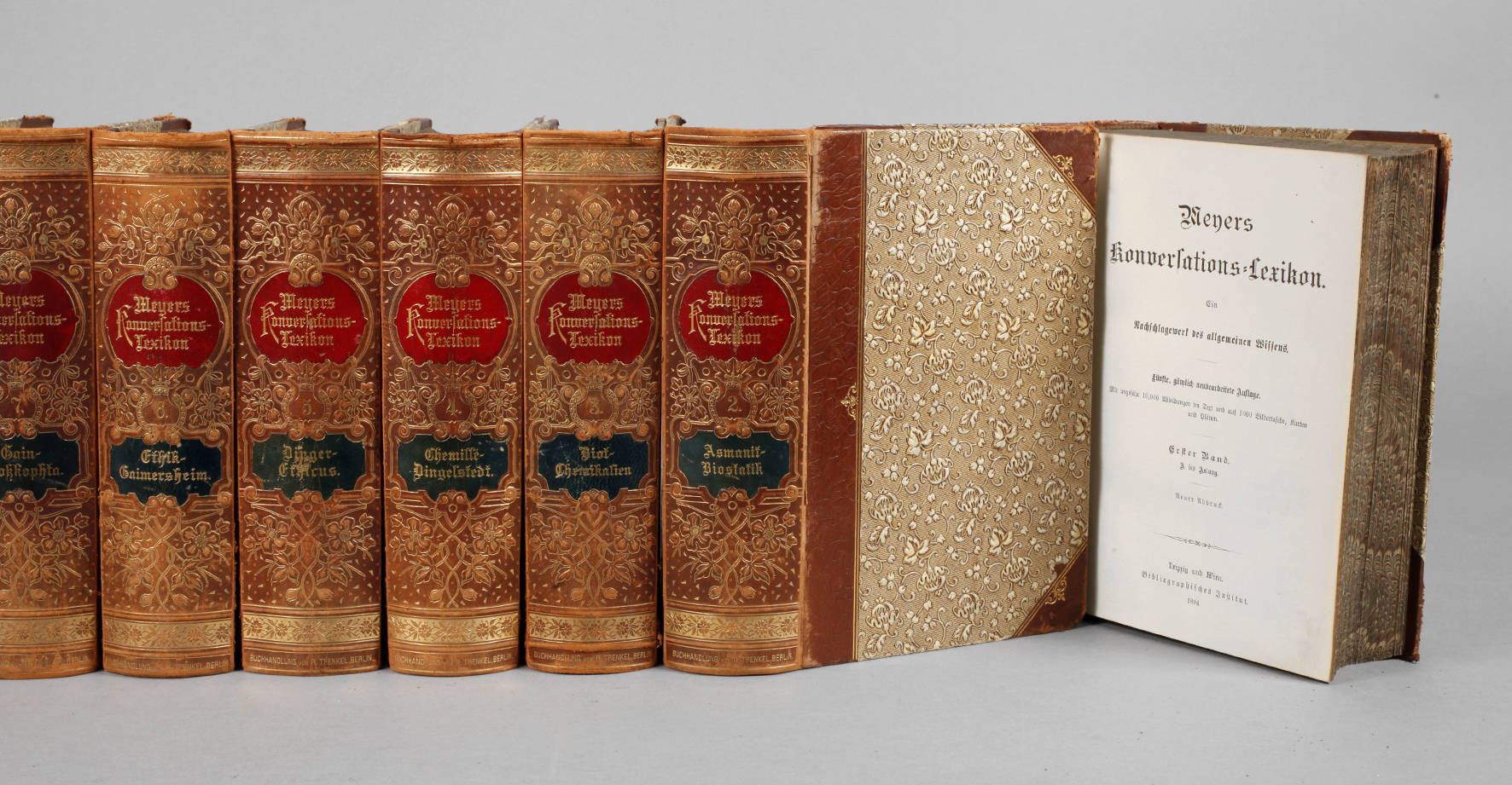 Meyers Lexikon in Prachteinband