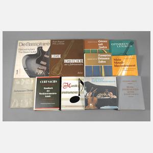 Konvolut Fachbücher Musikinstrumente