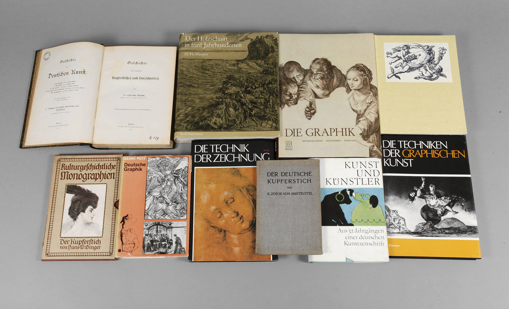 Konvolut Fachliteratur Grafik