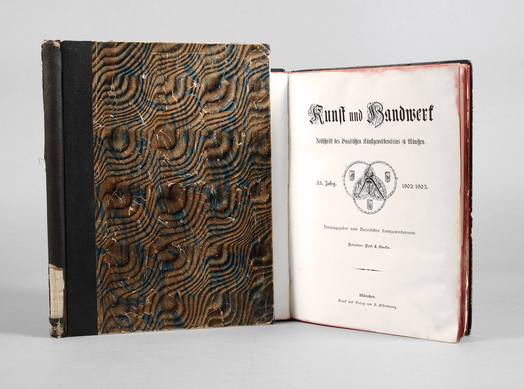 Zwei Zeitschriftenbände Kunstgewerbe 1902/1907