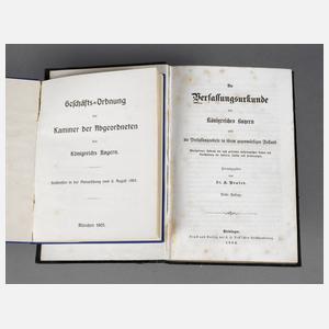 Zwei Gesetzbücher Bayern