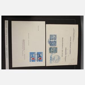 Briefmarkenalbum Dt. Luftschiffs-/Ballonpost Flugjubiläen