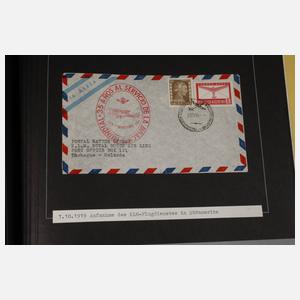 Briefmarkenalbum Dt. Luftschiffs-/Ballonpost Flugjubiläen