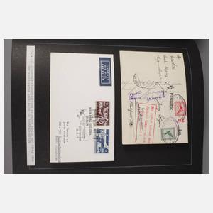 Briefmarkenalbum Dt. Luftschiffs-/Ballonpost Flugjubiläen