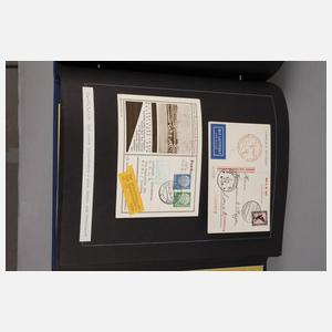 Briefmarkenalbum Dt. Luftschiffs-/Ballonpost Flugjubiläen