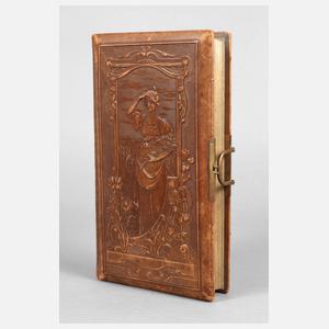 Kabinett-Fotoalbum mit Jugendstilschönheit