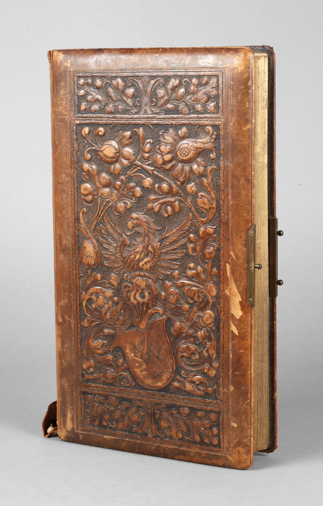 Kabinett-Fotoalbum mit Wappenkartusche