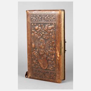 Kabinett-Fotoalbum mit Wappenkartusche