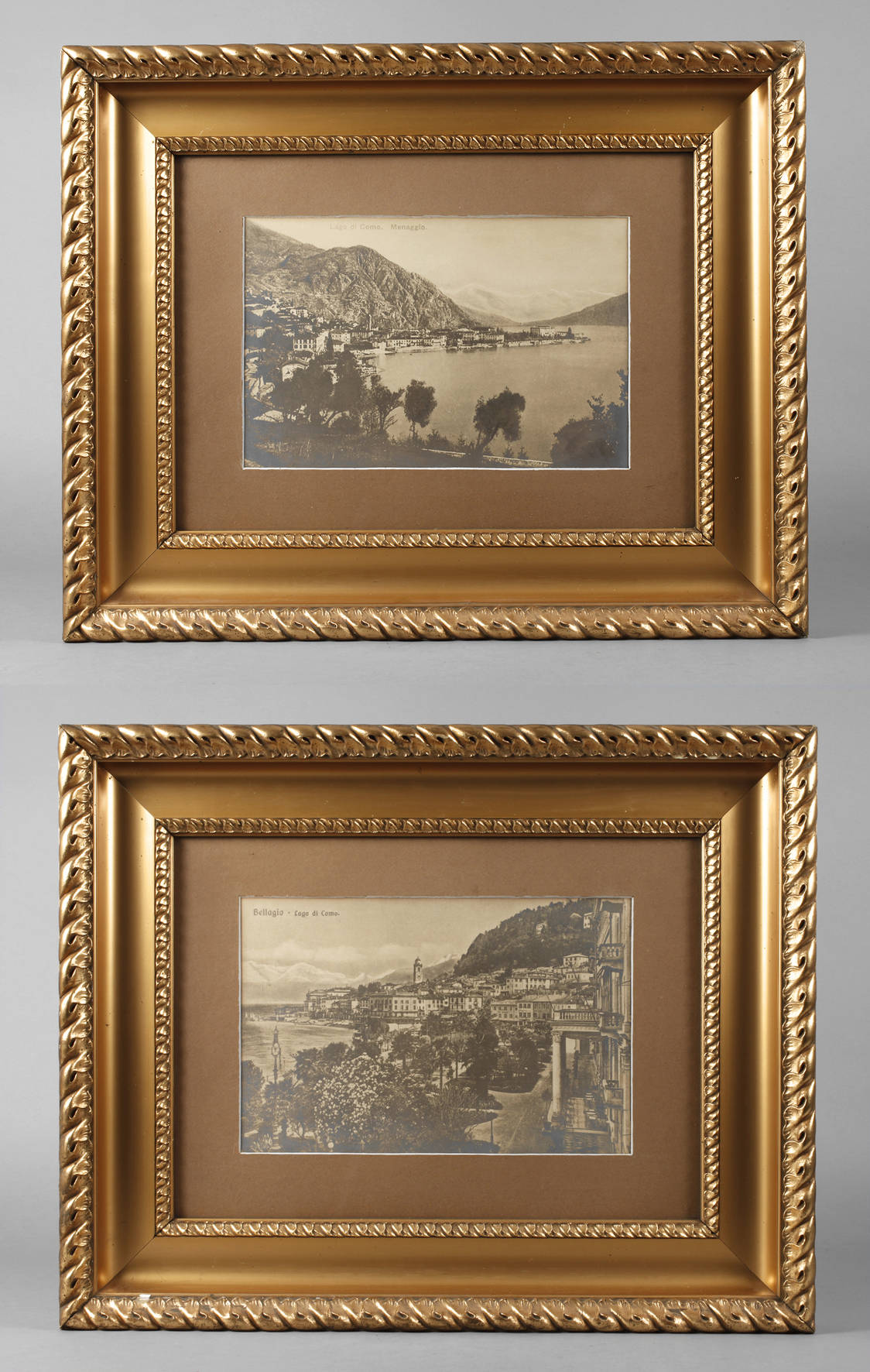Zwei Panoramafotos ”Lago di Como”
