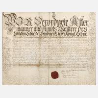 Meisterbrief der Schneiderzunft111