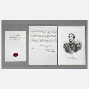 Kondolenzbrief Friedrich August II. von Sachsen