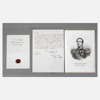 Kondolenzbrief Friedrich August II. von Sachsen111