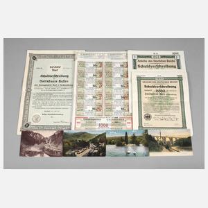 Konvolut Aktien DR und Hessen