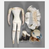 Leder-Puppenkörper mit Kleidung111