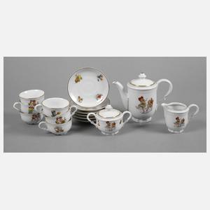 Puppenservice mit Kindermotiven