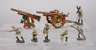 Elastolin Massesoldaten und zwei Geschütze