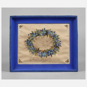 Papierantiquität Biedermeier