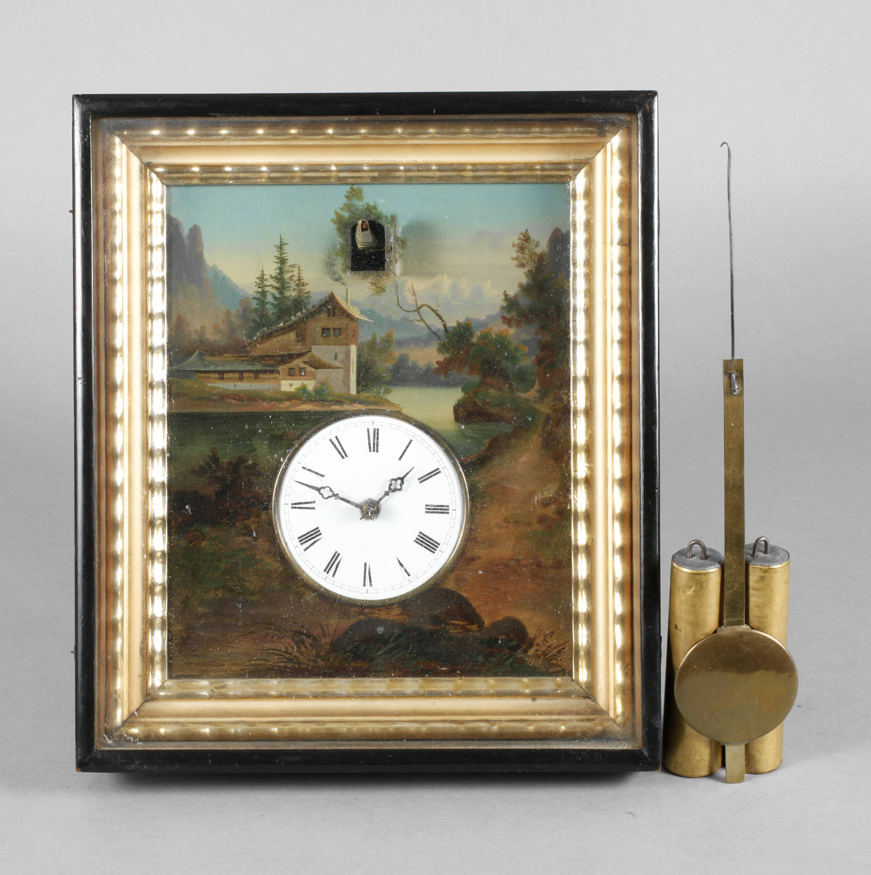 Seltene Bilderuhr mit Kukuk