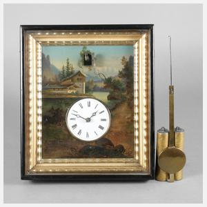 Seltene Bilderuhr mit Kukuk