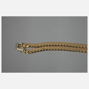 Massive Goldkette mit Brillant und Zertifikat