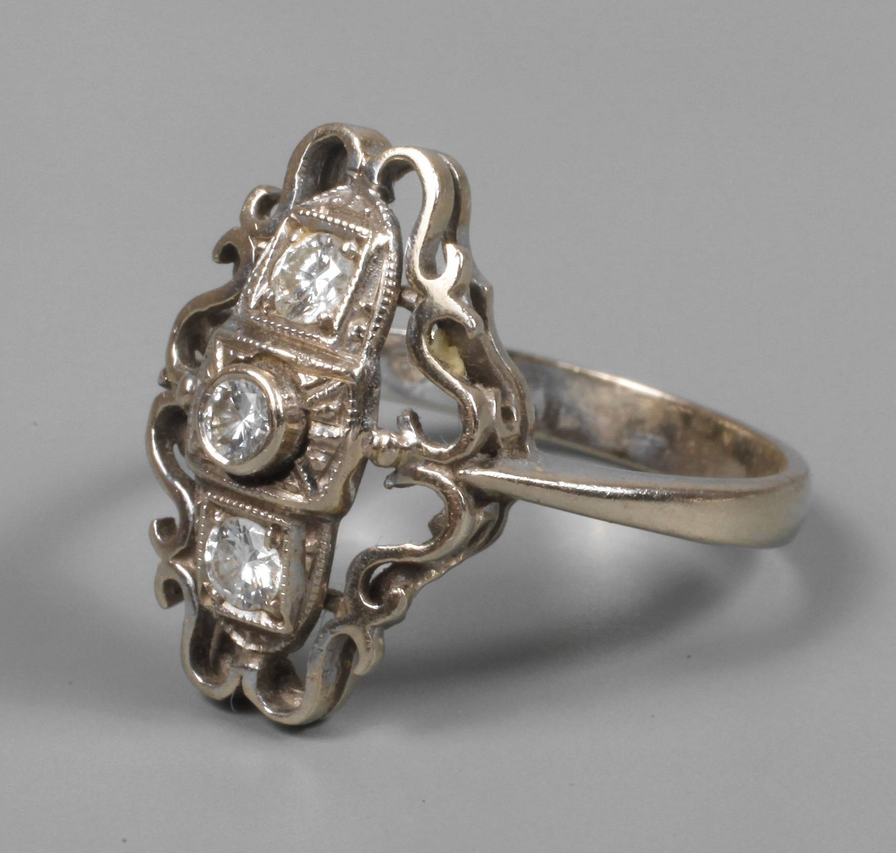 Brillantring Art déco