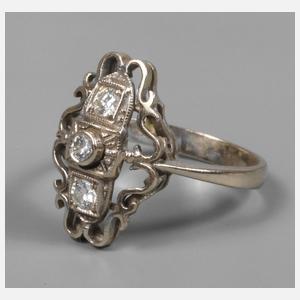 Brillantring Art déco