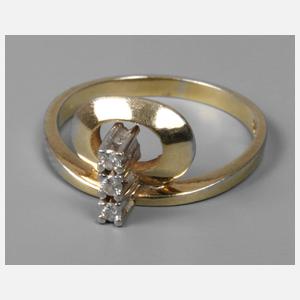 Designring mit Brillant