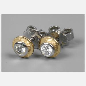Paar Ohrstecker Brillant