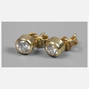 Paar Brillantohrstecker mit Zertifikat