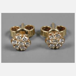 Paar Diamantohrstecker