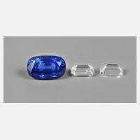 Saphir und zwei Diamanten111