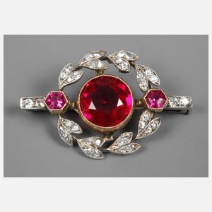 Brillantbrosche Jugendstil