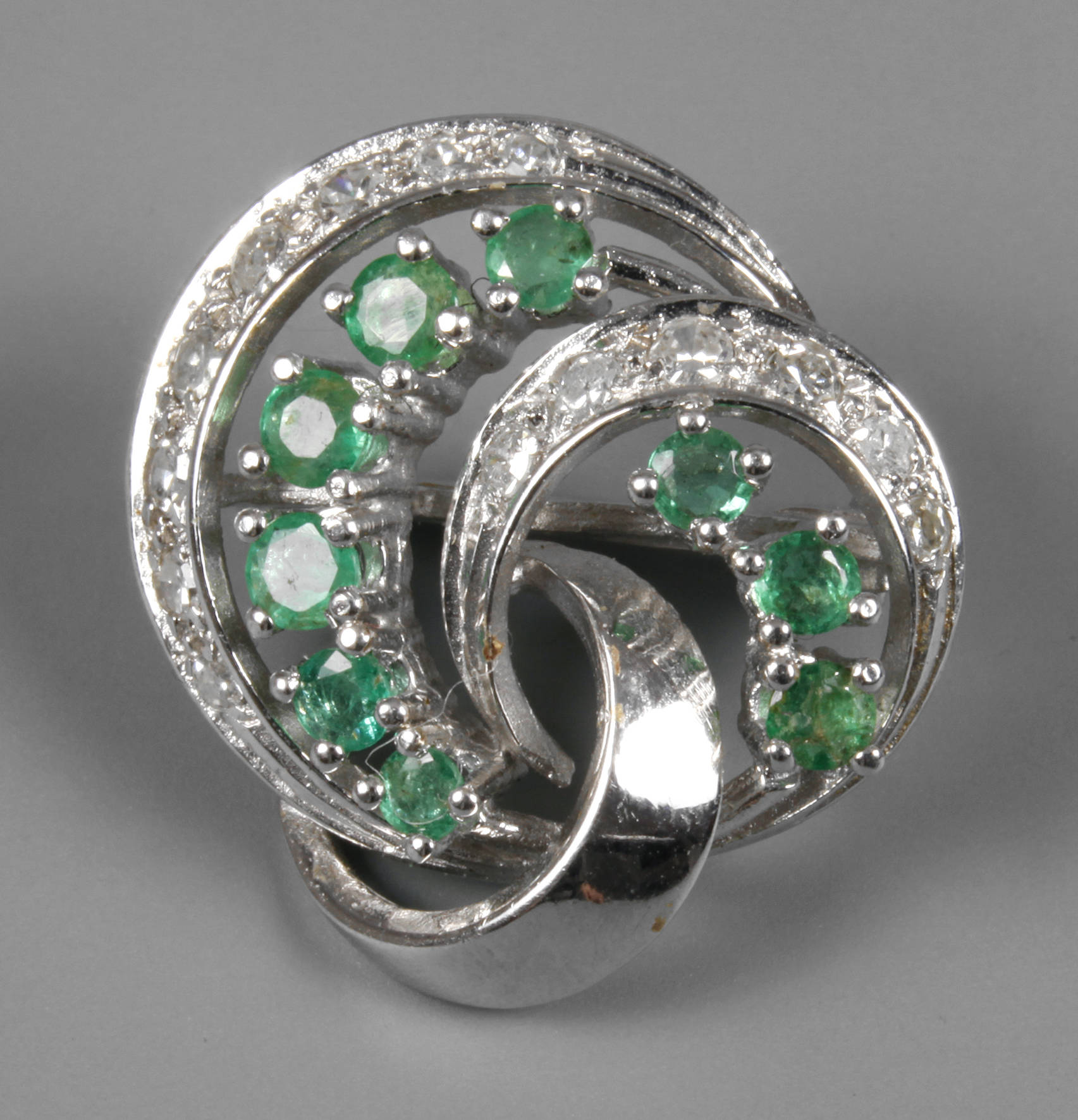 Tuchclip Brillant und Smaragd