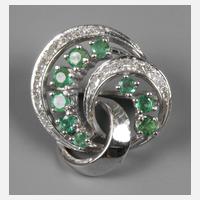 Tuchclip Brillant und Smaragd111