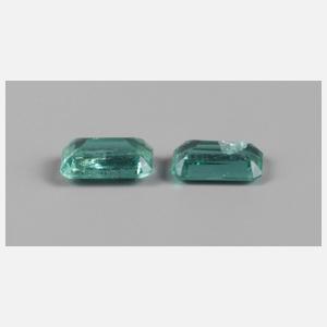 Zwei einzelne Smaragde